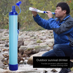 Portable Outdoor Water Purifier Camping Hiking Emergency Survival Water Filter filtration Straws Drinking Water Device Equipment