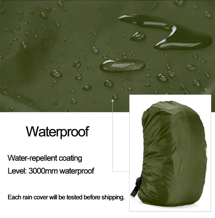 60L Waterproof Backpack Cover Dustproof Rain Cover For Backpack Rainproof Protective Cover Outdoor Camping Hiking Climbing Bag