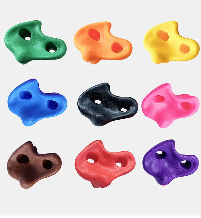 10 Pcs/lot Plastic Rock Climbing Holds Toys for Boys Games Child Wood Wall Kids Climbing Stones Playground Outdoor Sports Toys