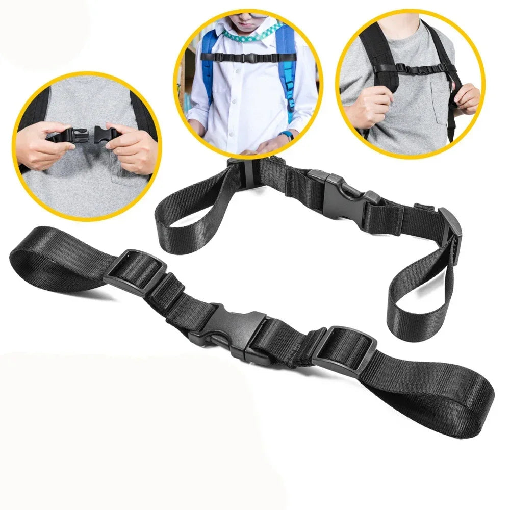 Backpack Magnetic Chest Pack StrapEasy Detachable Strap Adjustable Shoulder Strap Outdoor Camping Tactical Bag Strap Accessories