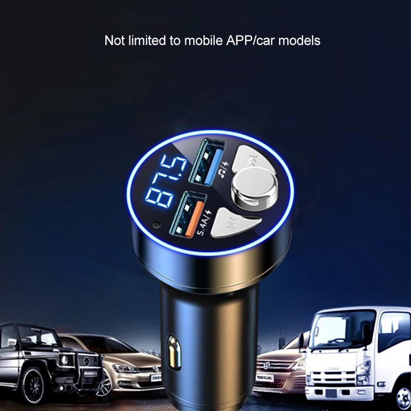 Car MP3 Player Car Bluetooth Receiver Mobile Phone Navigation Call Car Charger Flash Charging Car Universal