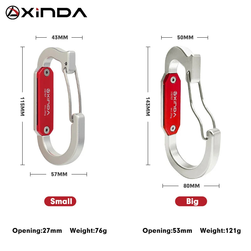 Outdoor Quickdraw Rock Climbing Carabiner Harness Accessories Fast Hanging Tool Rack Xinda High-altitude Work Rescue Equipment