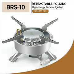 BRS-10 Folding High Power Camping Gas Stove Portable Big Burner Plate Cooker Tourist Burner Cookware Equipment  Furnace