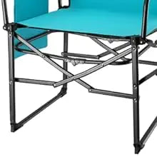 Camping Chair with Side Table and Storage Pockets, Portable Folding Directors Chair, Heavy Duty Camp Chair for Adults Outdoor