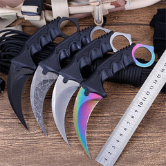 Mini Knife Stainless Steel Camping Hunting Knives Fixed Blade Knife Outdoor Survival CS Tactical Knives EDC Self-defense Tool