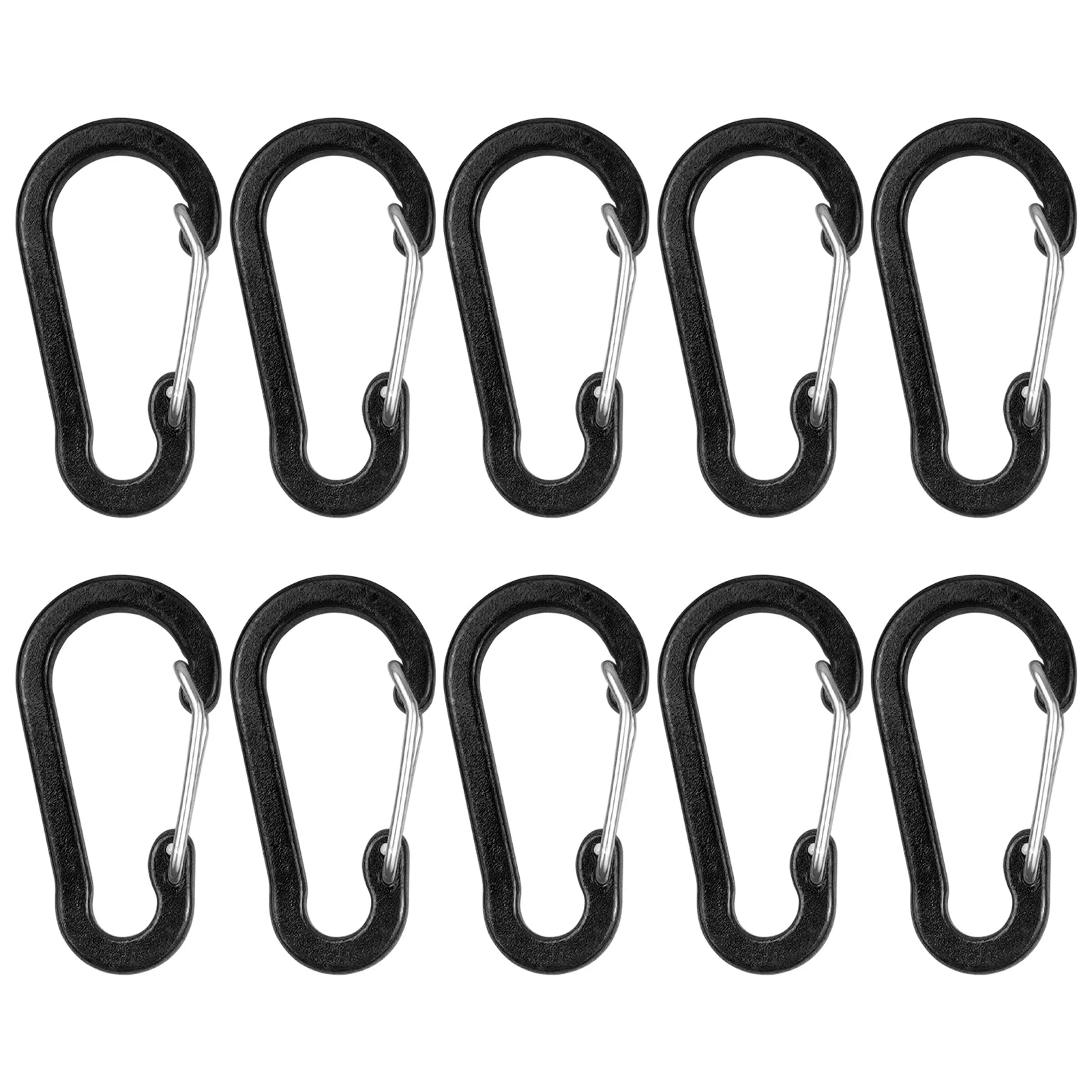 10 Pack / 5 Pack Carabiner Clips Mini Aluminum Alloy Keychain Carabiner Clip D Rings for Camping Hiking Fishing Backpacking