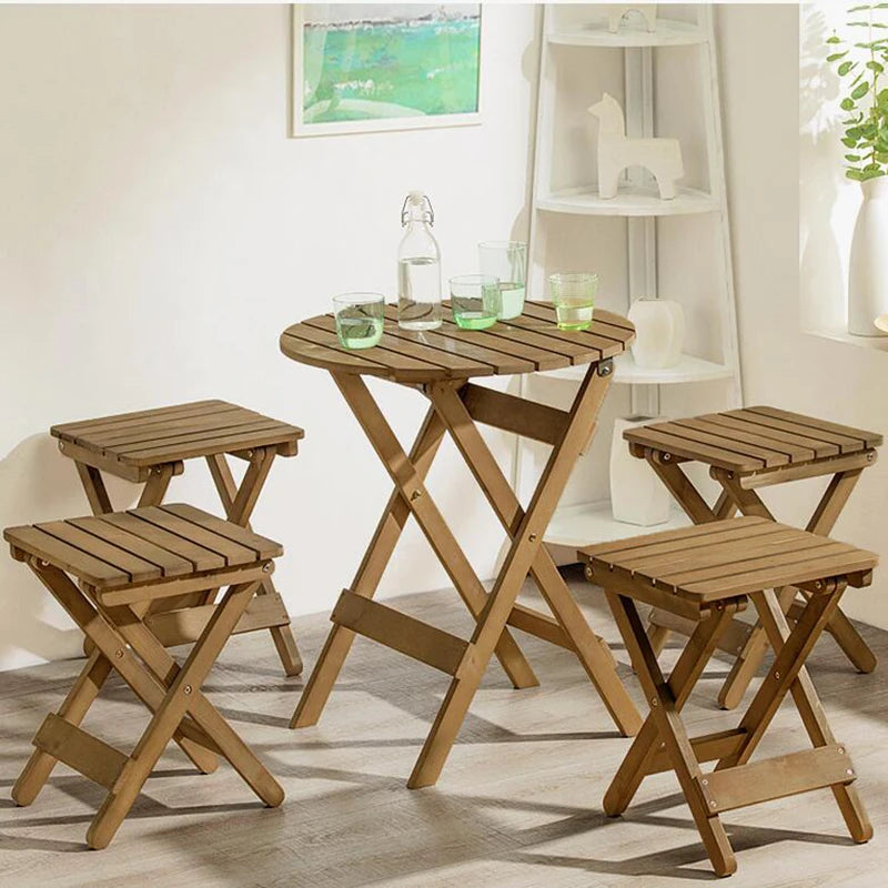 Solid Wood Garden Furniture Sets Patio Furniture Folding Portable Outdoor Garden and Terrace Outdoor Table Chair,homful 테이블