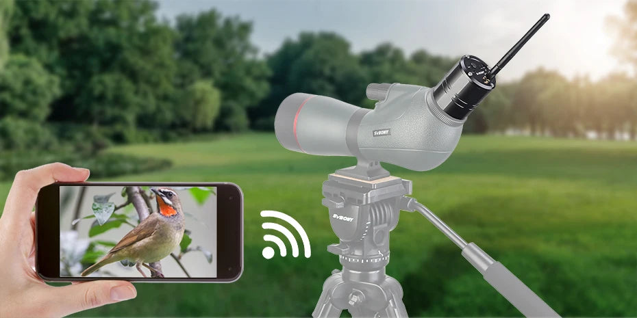 SVBONY SC001 Bird Watching Telescope 2MP Spotting Scope Camera with Wifi 1080P Wireless Camera for SV406P SA401 SV41 SV28