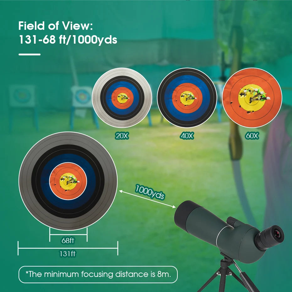 SVBONY SV28 PLUS Telescope 50/60/70 Spotting Scope Monoculars Bak4 FMC Waterproof With Tripod for Shooting camping equipment