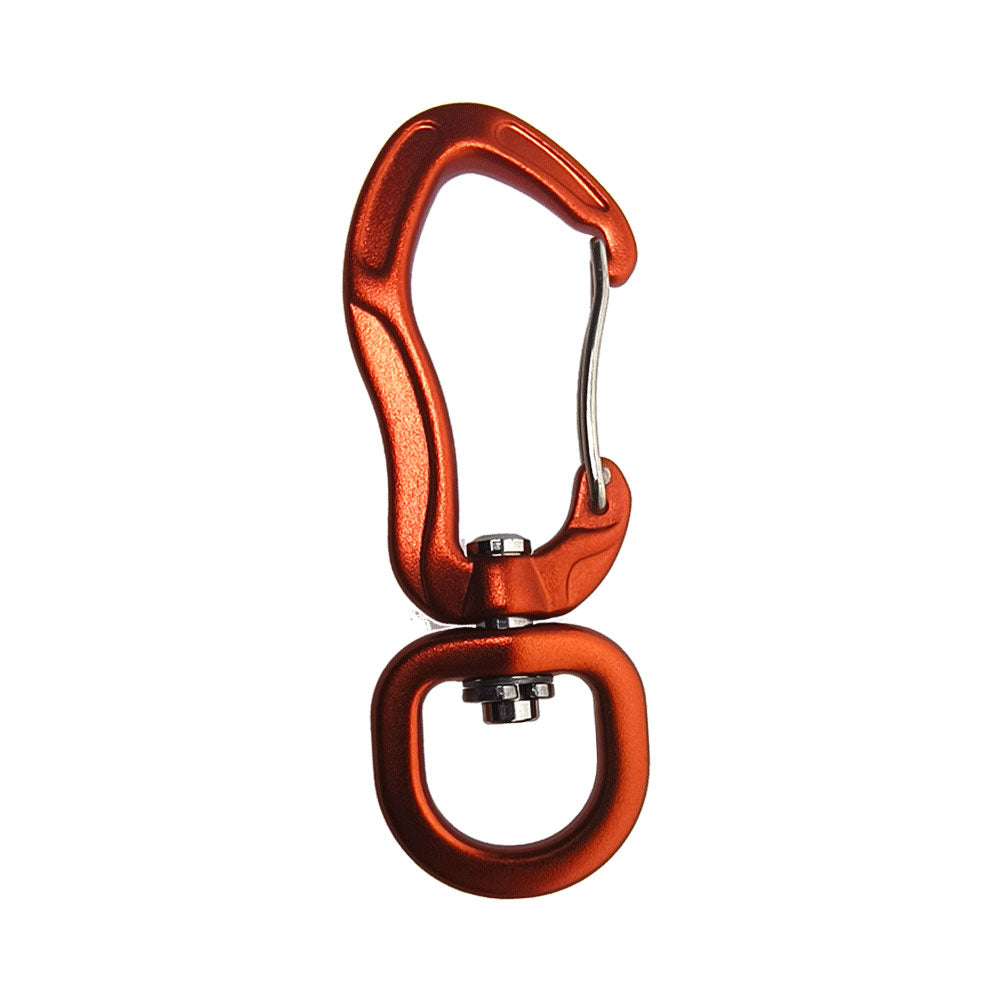 Rotating Climbing Carabiner D-type Auto Locking Clip Kite Pet Leash Hammock Buckle Spinner Keychain Rope Swivel Carabiner