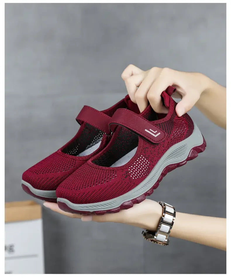 Summer Women's Casual Shoes High Quality Platform Soft Sole Outdoor Hiking Shoes Lightweight Anti Slip Fitness Sneakers Shoes