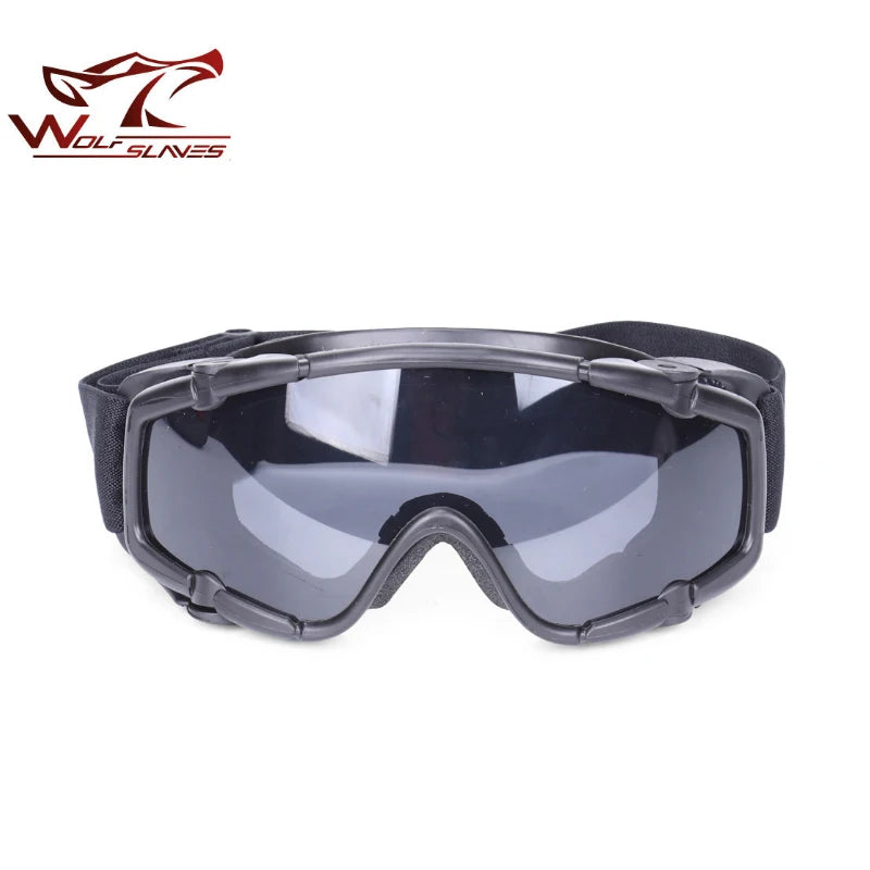 FMA Outdoor Tactical Helmet Goggles Explosion-Proof Windproof Anti Impact Ballistic Goggles Mountaineering Ski Goggles Sandproof