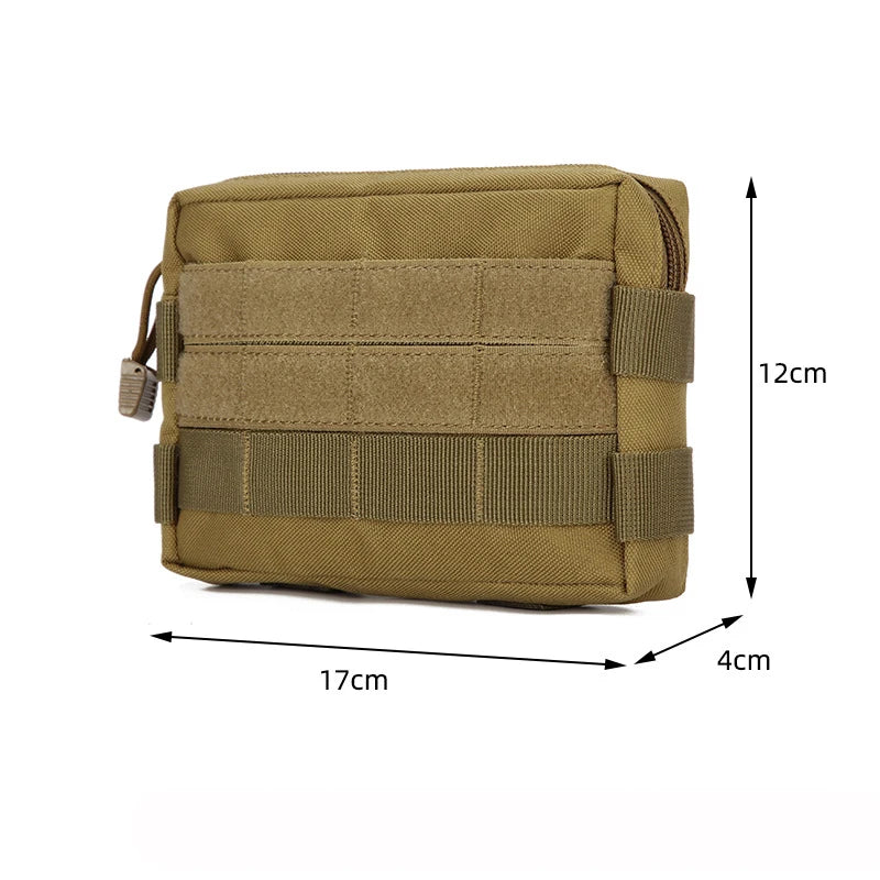 EDC Waist Bag Outdoor Camping EDC Tool Pouch Wallet Fanny Backpack Phone Bag Nylon Molle Hunting Waist Belt Pocket