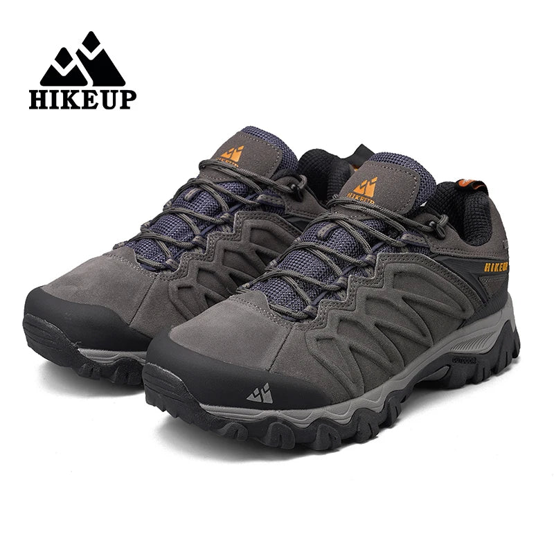 HIKEUP Non-slip Wear-Resistant Outdoor Hiking Shoes Breathable Splashproof Climbing Men Sneaker Trekking Hunting Tourism