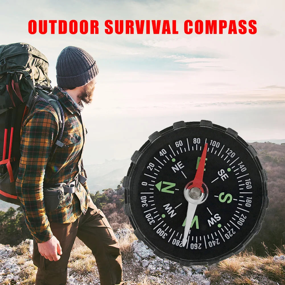 Camping Hiking Compass Portable Mini Precise Compass Practical Guide for Outdoor Camping Hiking Navigation Survival Compass