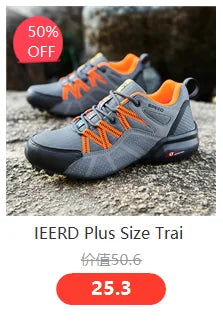 Original Men Hiking Shoes Breathable Mesh Men Sneakers Lightweight Outdoor Running Sport Cycle Lock Shoes Men Camping Trekking