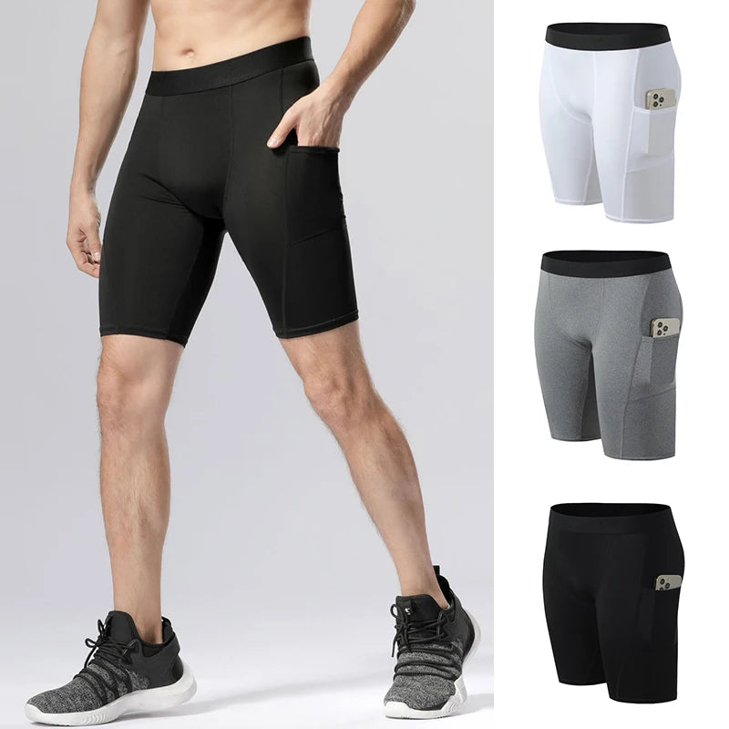 Men Casual Basketball Shorts Summer Compression Gym Shorts Man Quick Dry Sport Tights Men Running Training Shorts Male Clothing