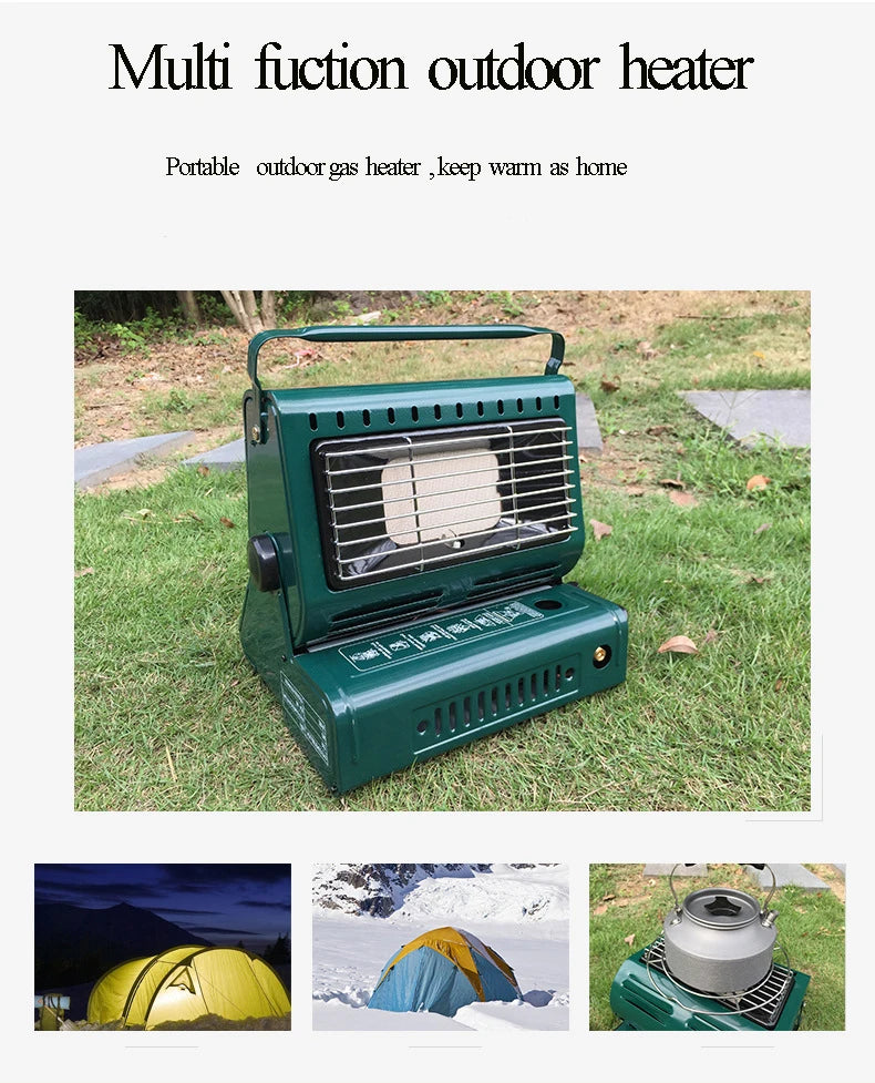 1.3kw New Outdoor  Cooker Gas Heater Travelling Camping Hiking Picnic Equipment Dual-Purpose Use  Stove Heater For  Fishing