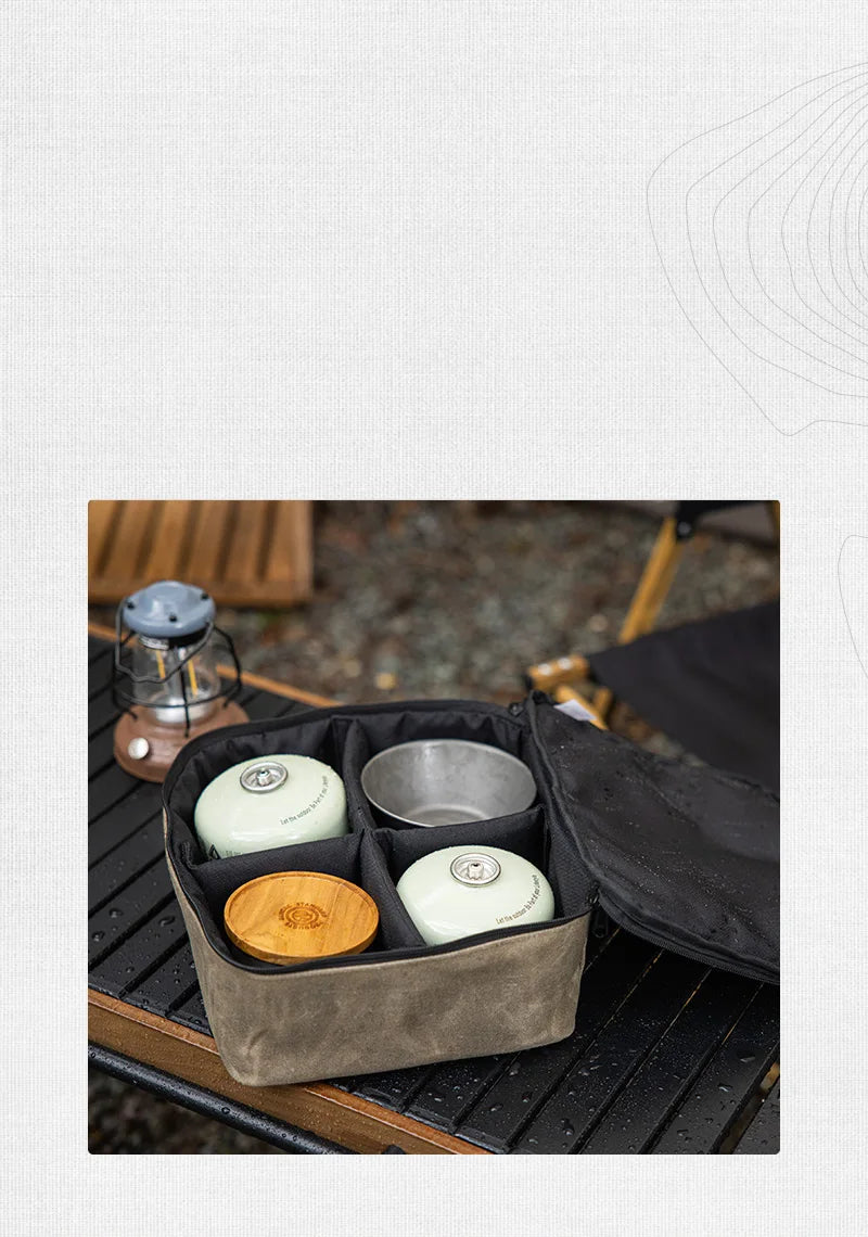 Naturehike Camping Storage Bag Large Capacity Stoves Storage Box Gas Tank Storage Box Travel Camping Butane Stove Storage Bag