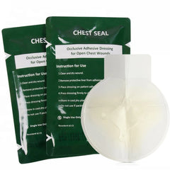 Vented Chest Seal Trauma Kits Emergency Medical Occlusive Chest Seal Dressing First Aid Chest Trauma Care Rescue Bandage