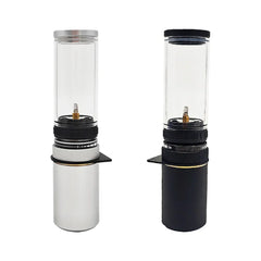 Mini Aluminum Alloy Gas-powered Portable Outdoor Camping Gas Candles Lamp Lantern with Gas Cartridge