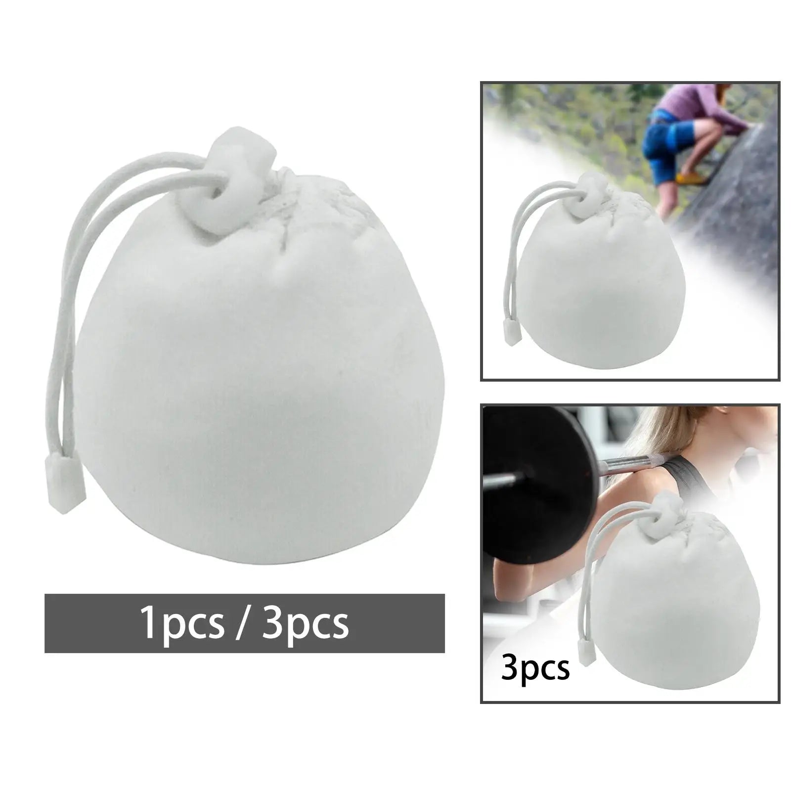 2-4pack Chalk Bag Drawstring Pouch Equipment for Rock Climbing Sports Training 1