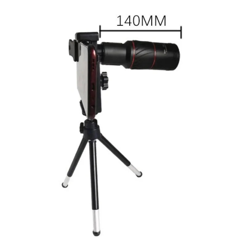 New 25x32mmTelescope High Definition Phone Camera Telescope for Camping & Hiking with Clip Monocular Telescope Spotting Scope