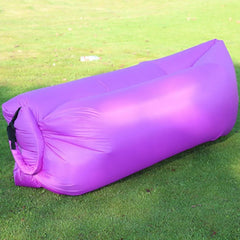 Lazy Inflatable Sofa Outdoor Portable Beach Air Sofa Folding Camping Inflatable Sofa Bed Sleeping Bag Single Person