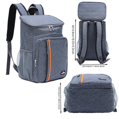 20L Insulated Portable Thermal Lunch Bag Food Box Durable Waterproof Cooler Ice Case Camping Oxford Dinner Backpacks Icebox