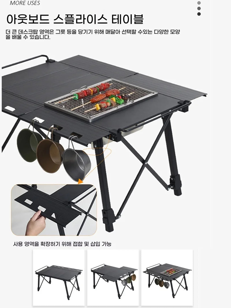 Lohascamping Lightweight Camping Folding IGT table extend Brazier table multifunctional adjustable leg Desktop burner bbq table