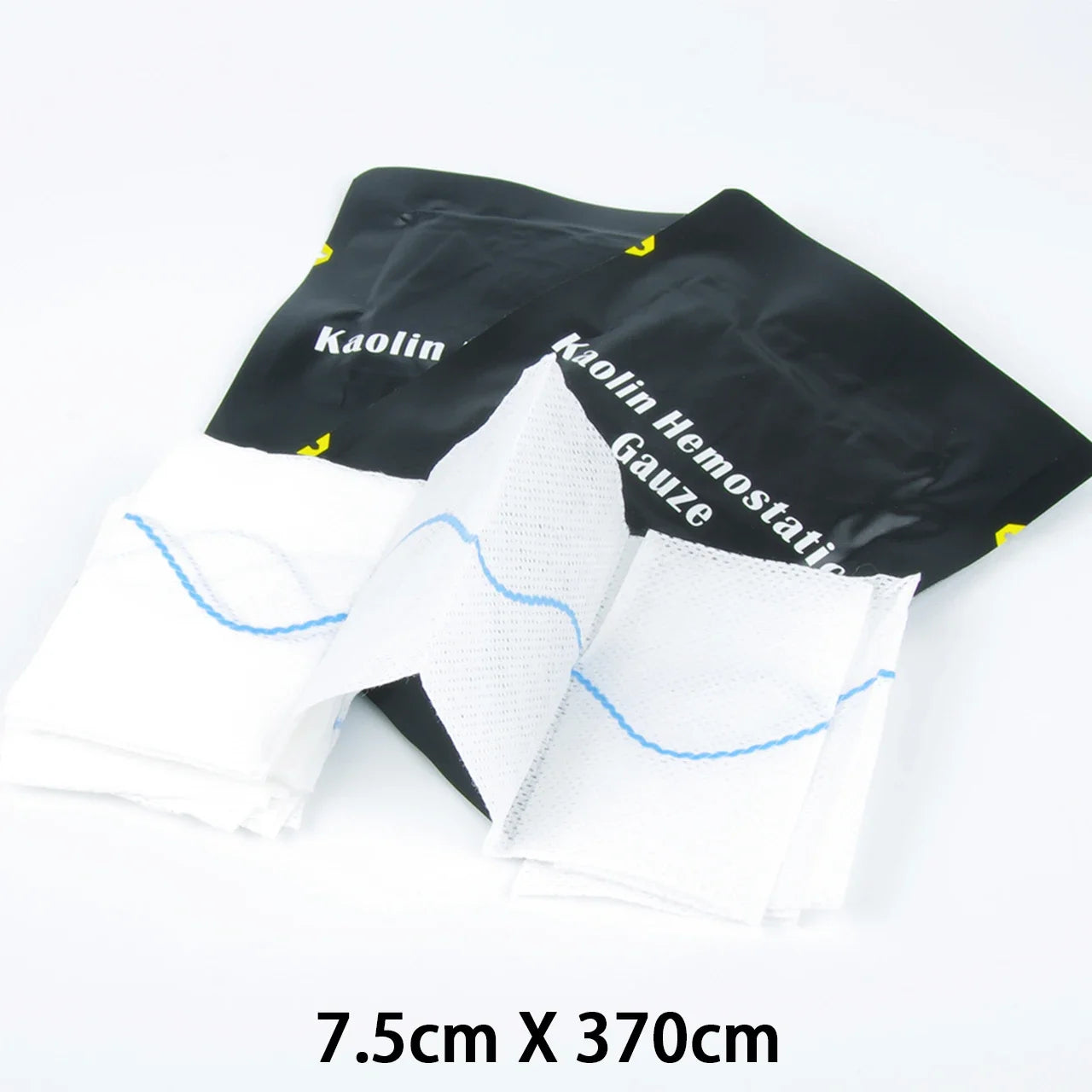 Hemostatic Kaolin Gauze Combat Emergency Trauma Z-Fold Soluble For Ifak Tactical Military First Aid Kit Medical Wound Dressing