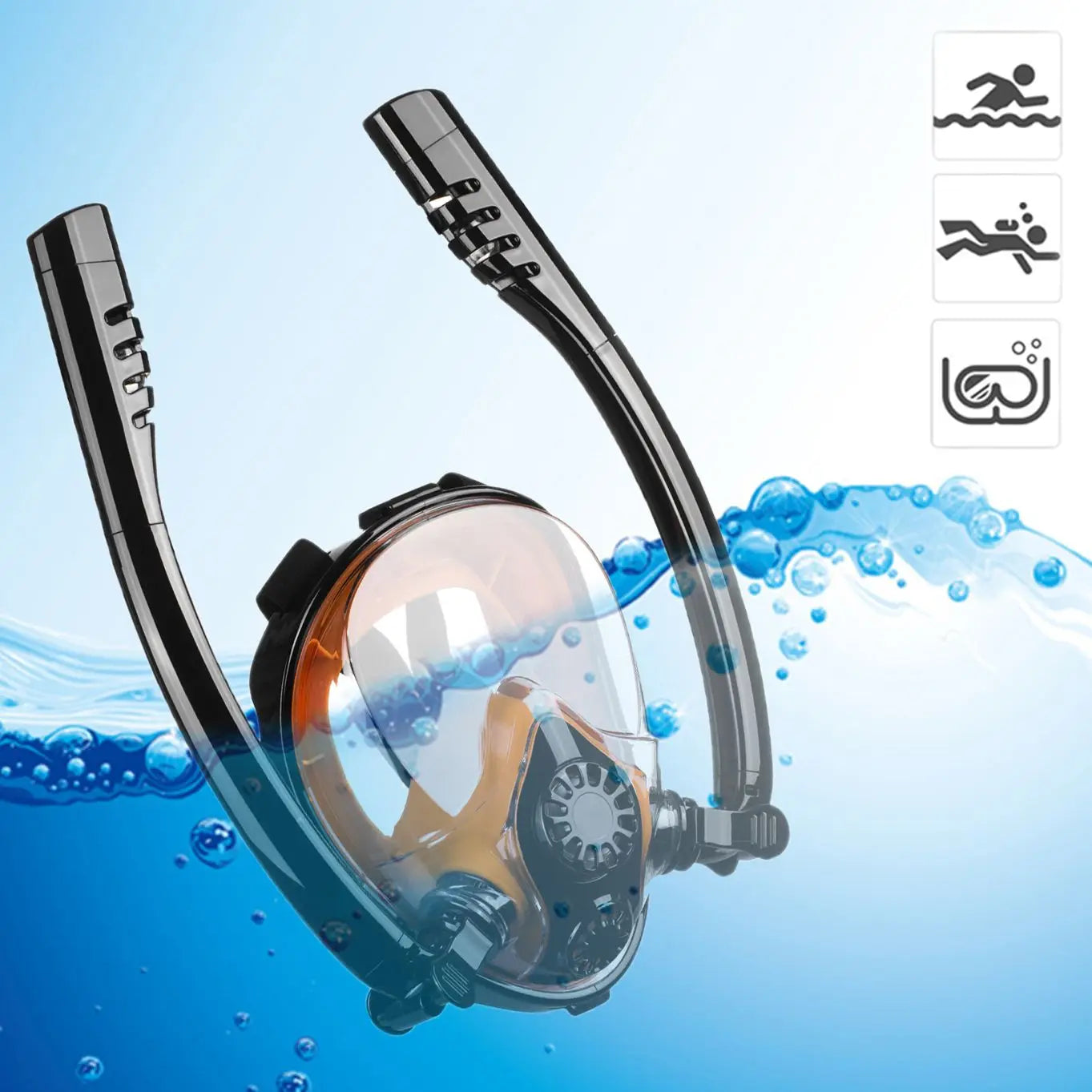 0.5L Mini Scuba Diving Tank Diving Mask Snorkel Air Snorkeling Equipment Mini Snorkel Scuba Tank Air Cylinder Outdoor Oxygen