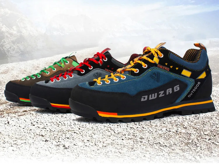 Fashion Waterproof Hiking Shoes Men's Climbing Shoes Anti-collision Fashion Outdoor Casual Lace-up Sneakers