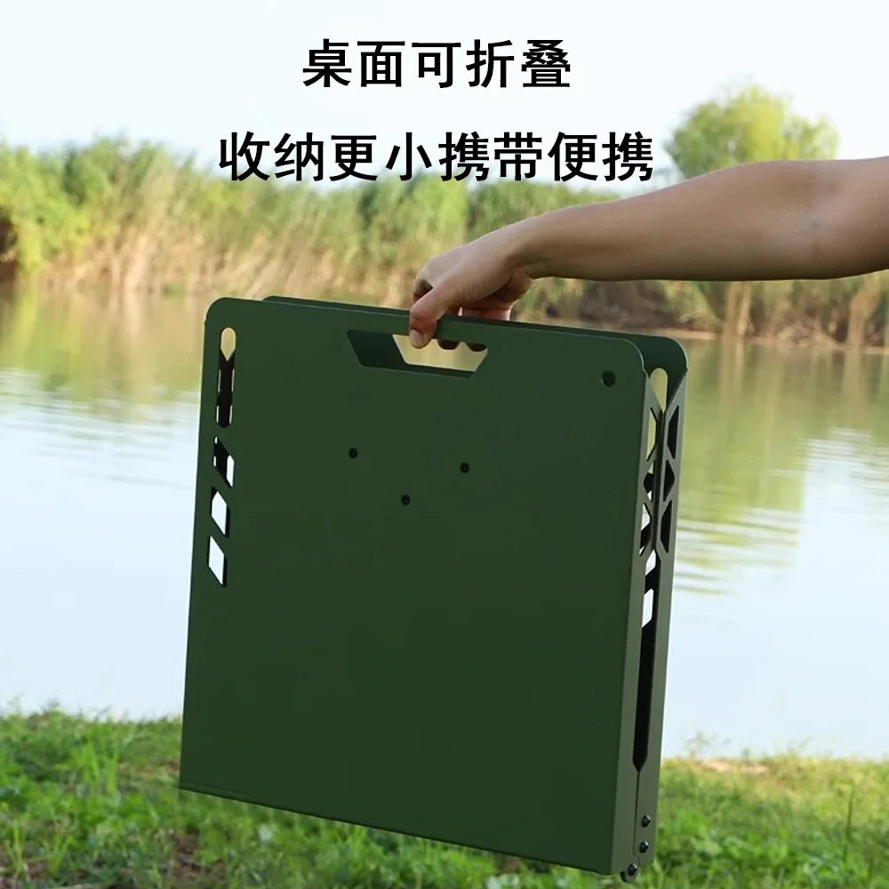 Aluminum Alloy Portable Folding Table, Ultra-Light, Camping, Tactical, Small, IGT, Outdoor