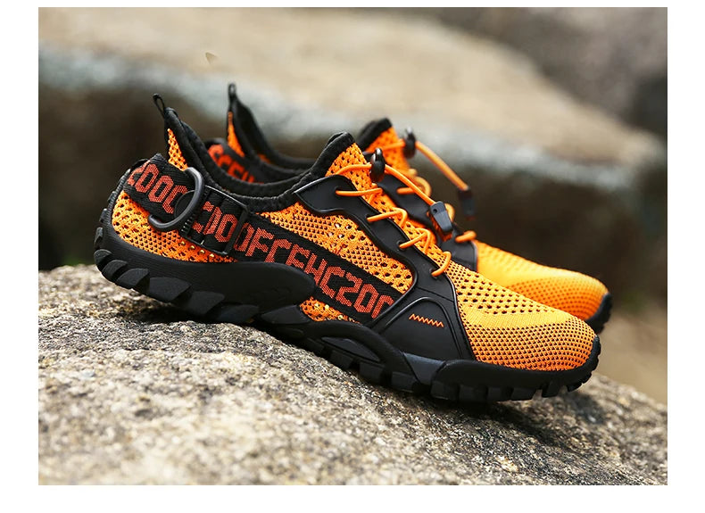 2023 Summer Men Women Trekking Hiking Shoes Summer Mesh Breathable Men Sneakers Outdoor Trail Climbing Sports Shoes Size 36-47