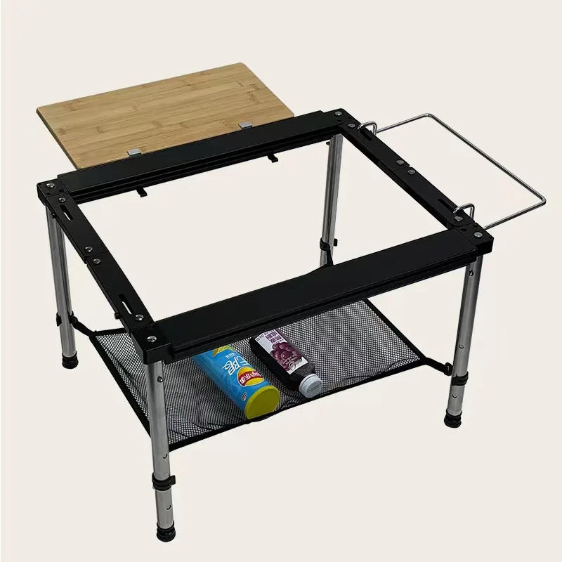 Camping  IGT Table  IGT Folding Frame  Outdoor Aluminum Alloy Table 2 3 4 Unit Framework Portable Free Combination IGT Table New