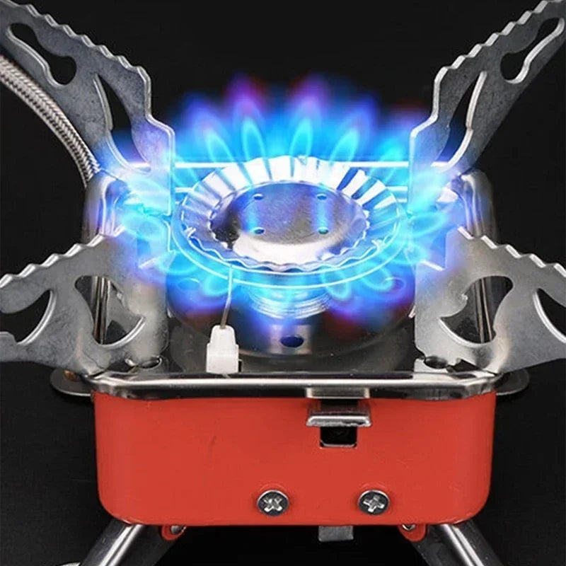 Portable Burner Camping Foldable Windproof Outdoor Gas Tank Stove for Backpacking Camping Hiking Picnic Camping Burner BBQ Grill