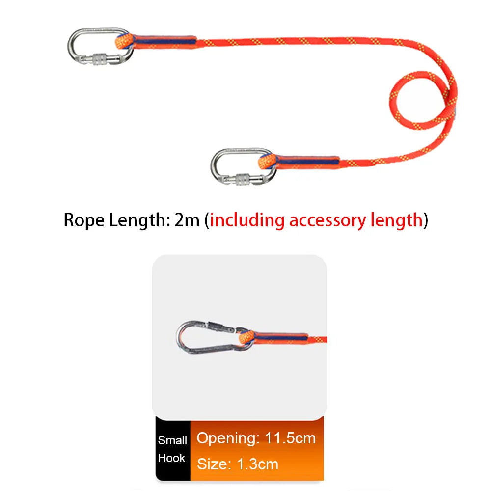 High Altitude Work Safety Harness Full Body Five-point Safety Belt Rope Outdoor Climbing Training Construction Protect Equipment