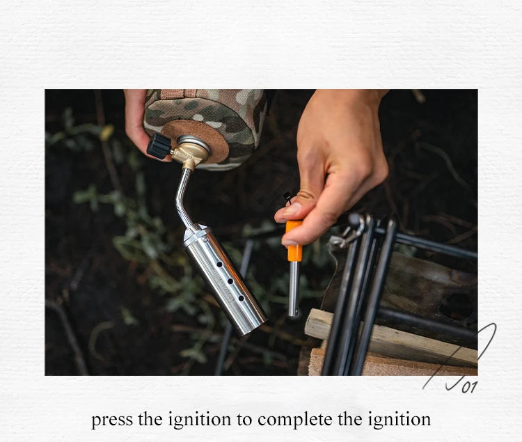 Outdoor Portable Electric Igniter For Stove Flamethrower Ultralight Mini Picnic Kitchen Lighter Bushcraft Camping Accsesories