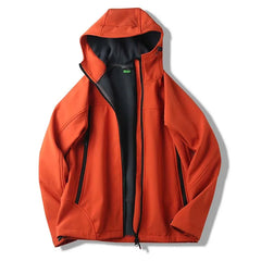 NUONEKO Winter Mens Waterproof Soft Shell Jackets Outdoor Sports Warm Fleece Windproof Camping Hiking Men Windbreaker Coats JM44