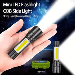 High Power Mini Torch USB Charging LED Flashlight Zoom Lighting Lamp Waterproof Long Range Outdoor Lantern For Camping Emergency