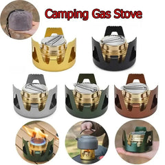 Portable Mini Alcohol Stove Burner Adjustable Firepower Gasoline Stove Aluminum Alloy Bracket Ultralight Brass Camping Stoves