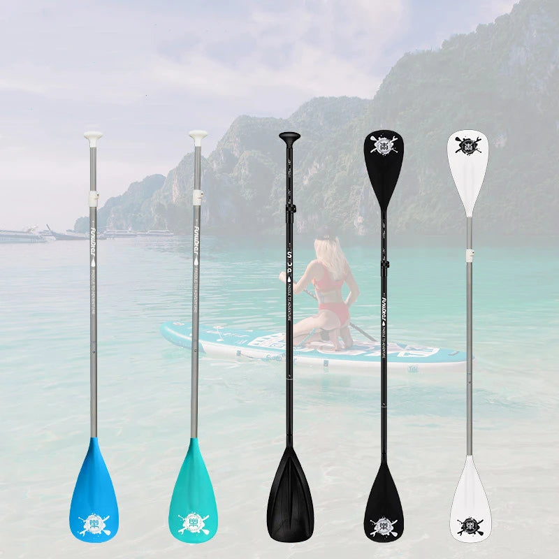 Free Shipping 210cm SUP surfboard paddle aluminum alloy double head slurry Retractable and removable slurry water sports tarp