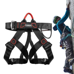 Half Body Climbing Harness Waist Safety Harness for Mountaineering Rock Climbing Thickened Wide Rappelling Tree Climbing Strap