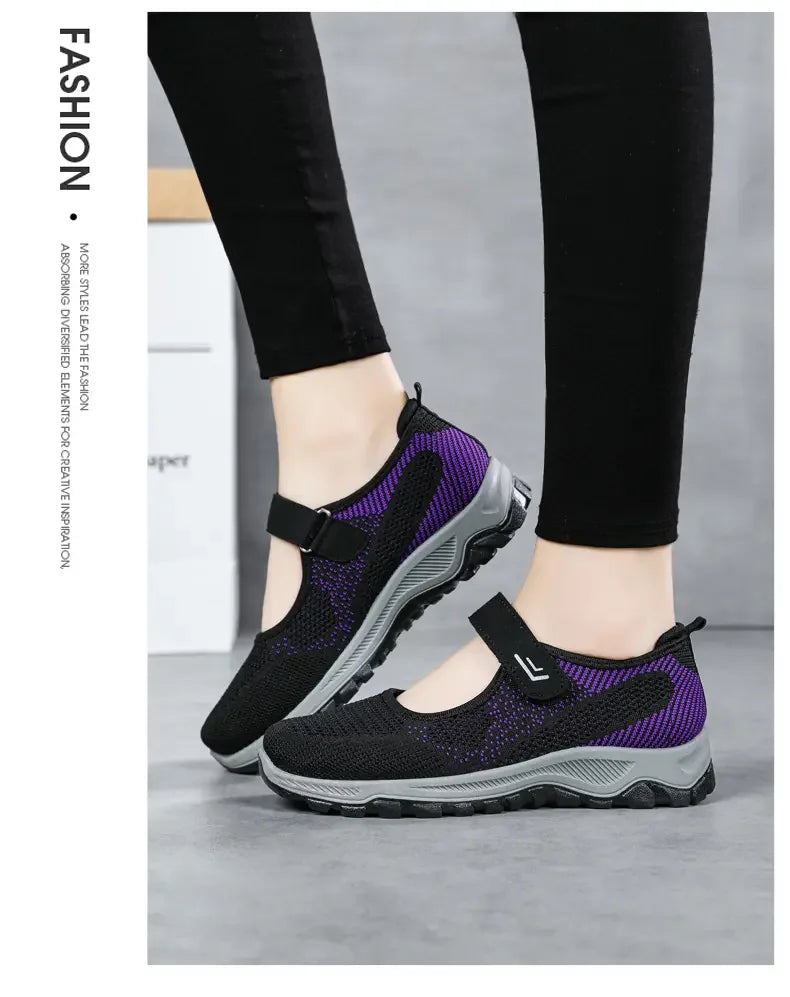 Summer Women's Casual Shoes High Quality Platform Soft Sole Outdoor Hiking Shoes Lightweight Anti Slip Fitness Sneakers Shoes