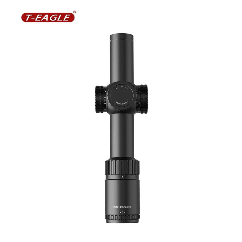 T-EAGLE Tactical Riflescope Spotting Scope for Rifle Hunting Optical Collimator Gun Sight Red Green Light EOS 1.2-6 X24 IRHK