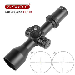 T-EAGLE New MR3-12x42 FFP Tactical Riflescope  Spotting Rifle Scope Hunting Optic Collimator Airsoft Gun Sight