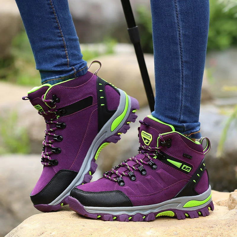 2023 Women Boots Waterproof Winter Shoes Hiking Shoes Women High gang Shoes Non-slip Sneakers Shoes For Adult Work Shoes Mujer