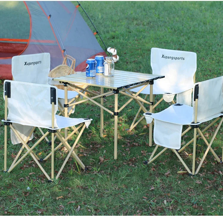 Outdoor Folding Table And Chair Portable Camping Picnic Barbecue Self Driving Tour Table Folding Mesa Plegable Outdoor Furniture