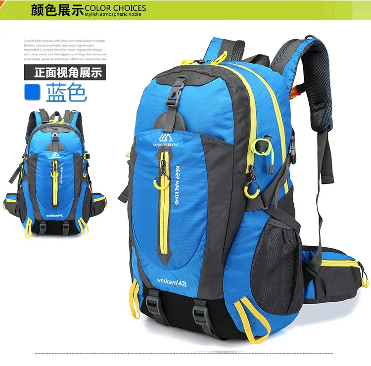 2023 Waterproof Climbing Backpacks Rucksack 40LOutdoor Sports Bag Travel Backpack Camping Hiking Backpack Women Trekking Bag Men